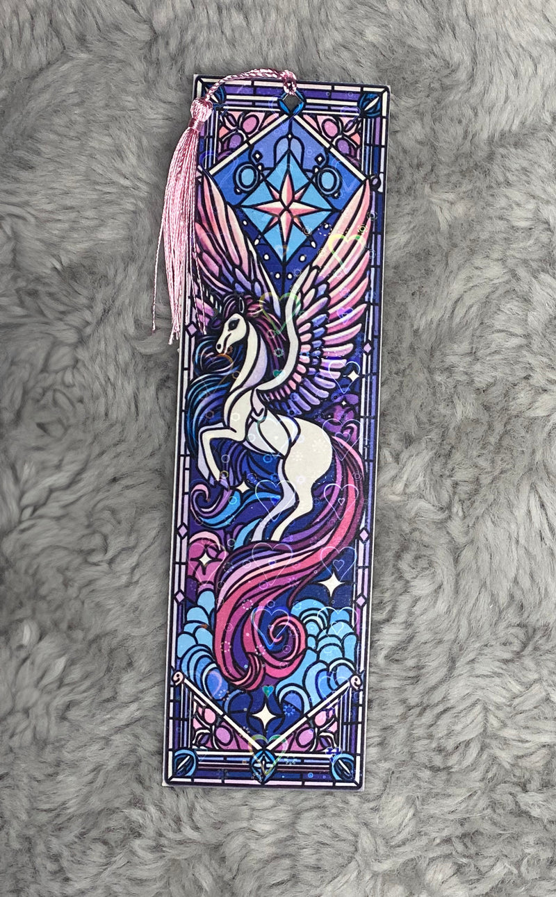 Alicorn Stained Glass Bookmark