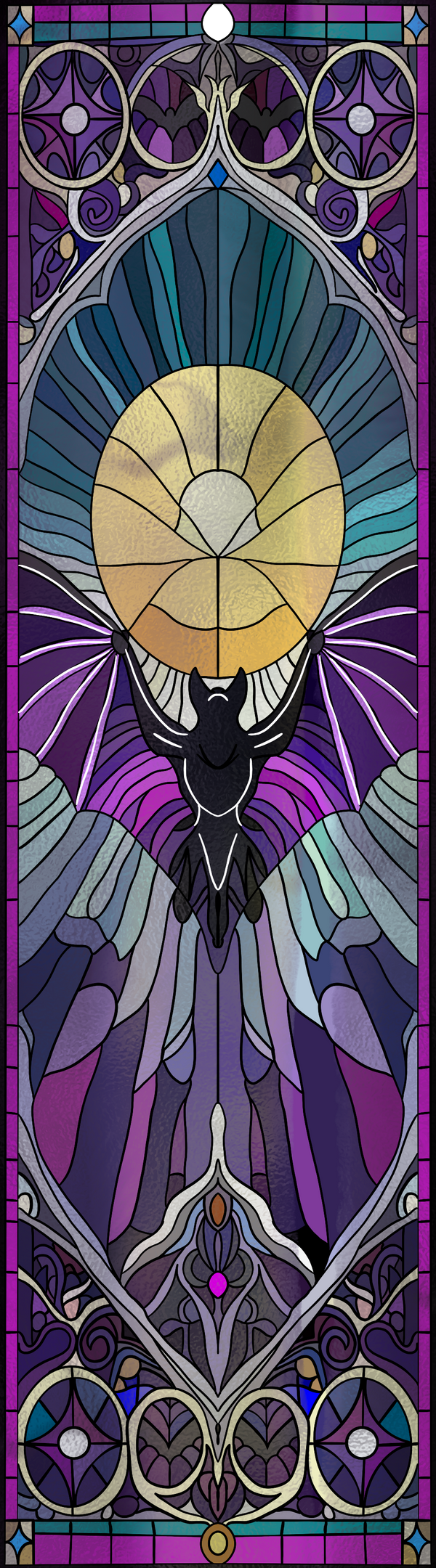 Moonlit Wings Bookmark