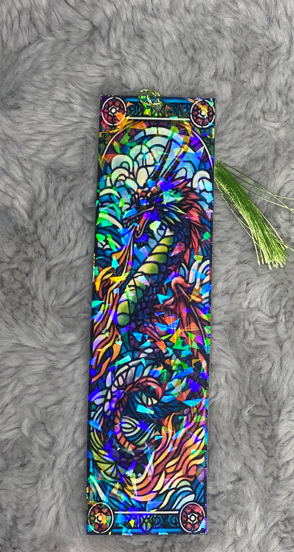 Dragon Stained Glass Bookmark