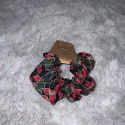 Vibrant Holiday Plaid Scrunchie