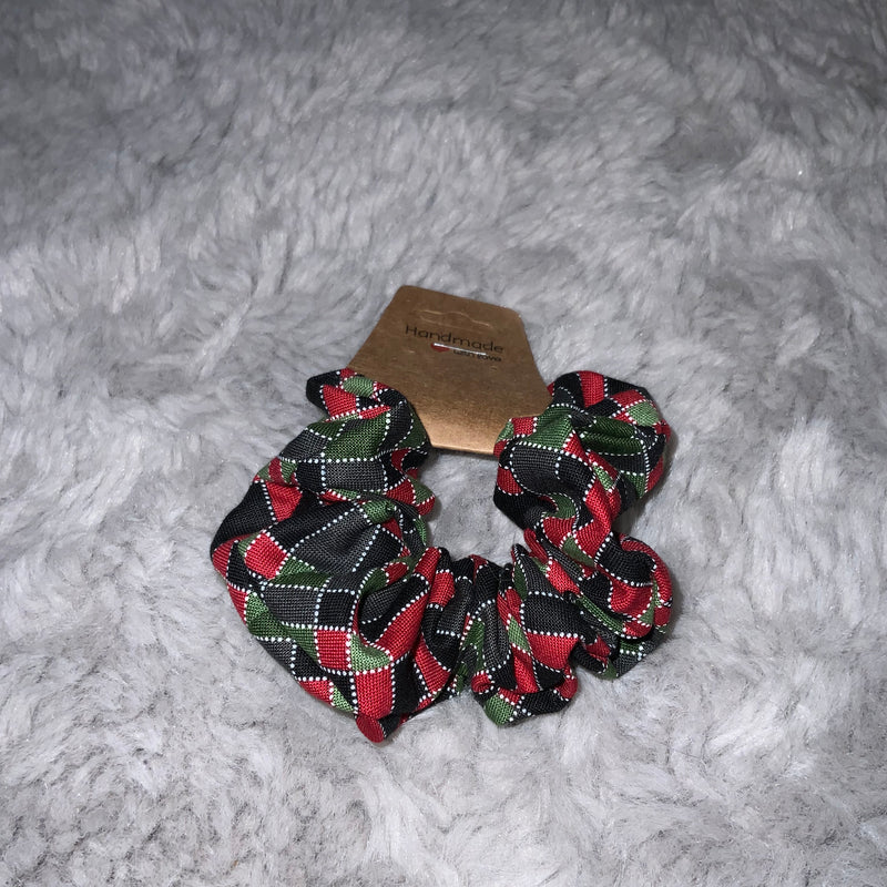 Vibrant Holiday Plaid Scrunchie