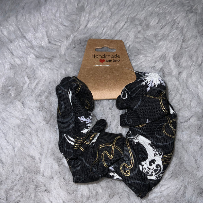 Elegant Reindeer Snowflake Scrunchie