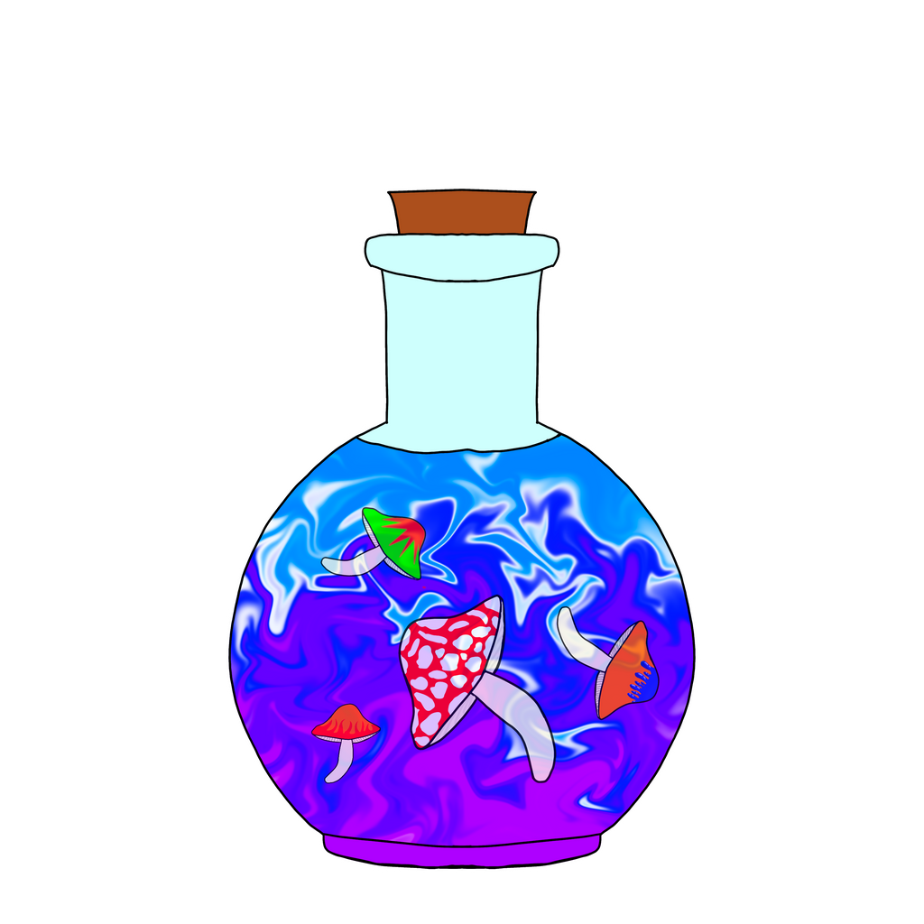 Mushroom Potion Sticker
