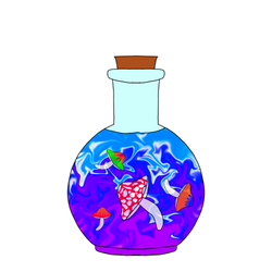 Mushroom Potion Sticker