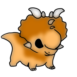 Triceratops sticker