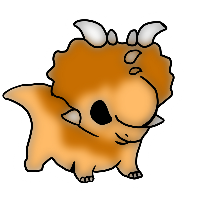 Triceratops sticker