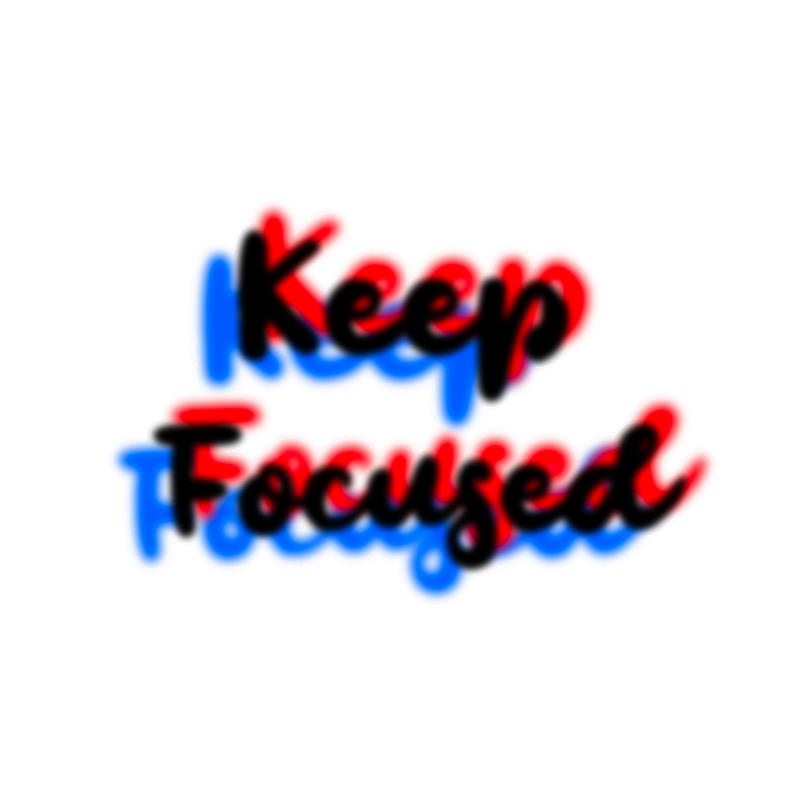 Keep Focused Sticker